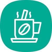 Coffee Mixing Vector Icon Design