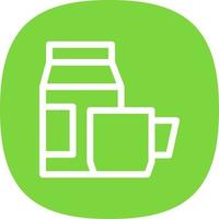 Coffee Milk Vector Icon Design