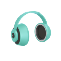 casque 3d illustration png