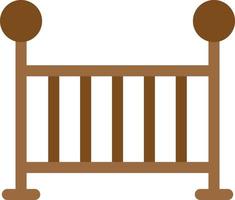 Baby Crib Vector Icon Design
