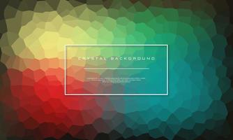 Gradient crystal background with green color domination. Can be used for banner, poster, brochure, web page, cover, and other. Eps10 Vector design