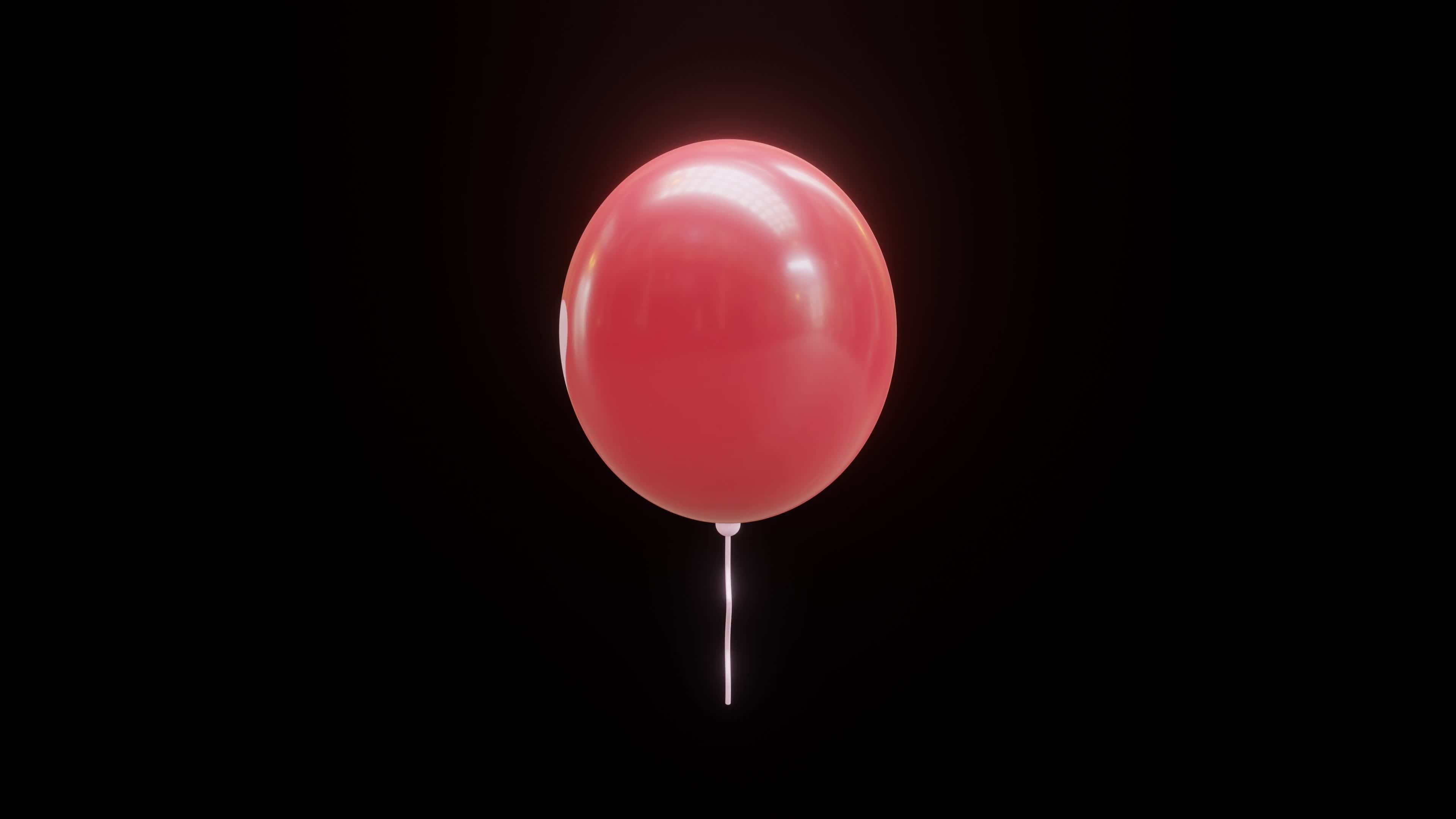 Seamless 3D Render animation of valentine balloon, in red color. With white  heart in center. Flying up while rotating. 15320653 Stock Video at Vecteezy