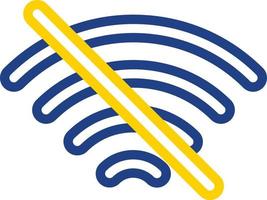 Wifi Off Vector Icon Design