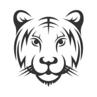 diseño de logotipo de icono de logotipo de tigre vector