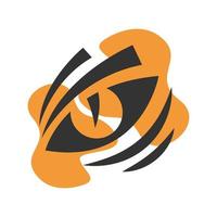 diseño de logotipo de icono de logotipo de tigre vector