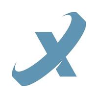 Letter X logo design vector