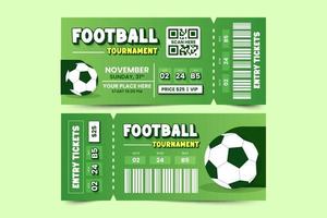 Football tournament sport event ticket design template simple and elegant design vector
