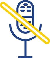 Mic Off Vector Icon Design