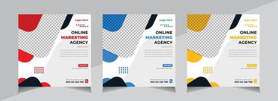 Modern Social Media banner Design, Business Social Media Post Template, Web Banner, Free Vector