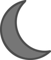 diseño de icono de vector de luna