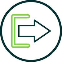 Log Out Vector Icon Design