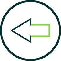 Left Vector Icon Design