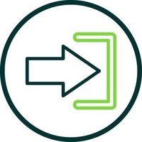 Log In Vector Icon Design