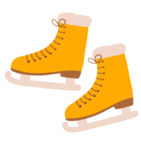 chaussures de patinage sur glace dessinées à la main png