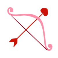 ilustración de arco de tiro con arco de corazón png