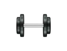 Dumbbell icon 3d render vector