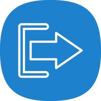 Log Out Vector Icon Design