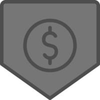 diseño de icono de vector de dinero de bolsillo