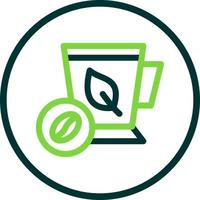 Mint Coffee Vector Icon Design