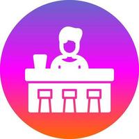 Bar Counter Vector Icon Design