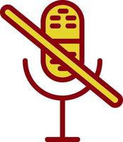 Mic Off Vector Icon Design