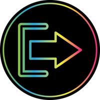 Log Out Vector Icon Design