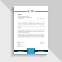 Corporate modern clean letterhead template vector