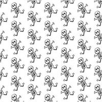 skull pattern background vector