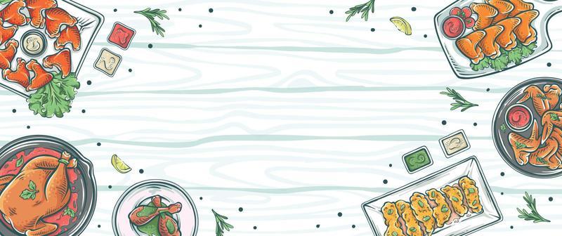 Food sale background design