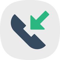 Incoming Call Vector Icon Design