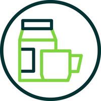 Coffee Milk Vector Icon Design