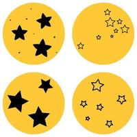 Collection of stars vector