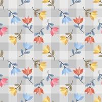 Floral seamless pattern with beautiful Flowers vector