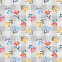 Floral seamless pattern with beautiful Flowers vector