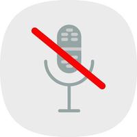 Mic Off Vector Icon Design