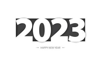 2023 Happy New Year Background Design. vector