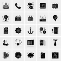 25 iconos de negocios universales vector ilustración de icono creativo para usar en proyectos relacionados con la web y dispositivos móviles