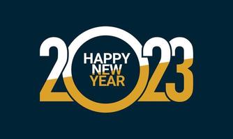 2023 Happy New Year Background Design. vector