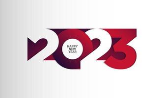 2023 Happy New Year Background Design. vector