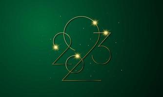 2023 Happy New Year Background Design. vector