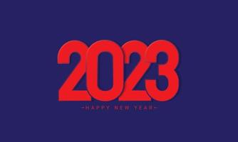 Diseño de fondo de feliz año nuevo 2023. vector