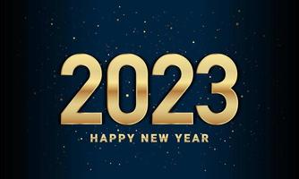 2023 Happy New Year Background Design. Vector Illustration.