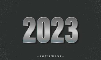 2023 Happy New Year Background Design. Vector Illustration.