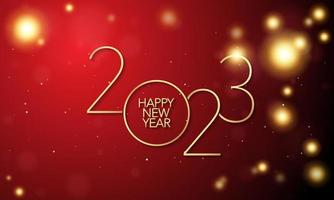 2023 Happy New Year Background Design. vector