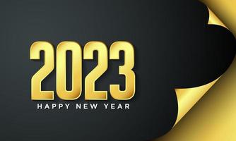 2023 Happy New Year Background Design. vector