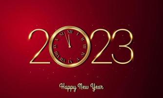 2023 Happy New Year Background Design. vector