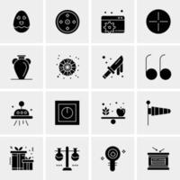 16 Business Universal Icons Vector Creative Icon Illustration to use in web and Mobile Related project