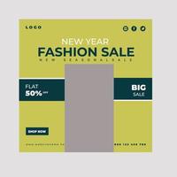 Man Fashion Sale Social Media Post Template vector