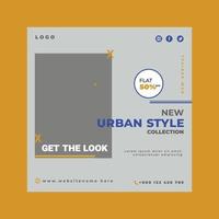 Urban Style Modern Post template vector