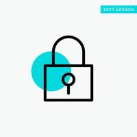 Lock Password Password Lock Secure Password turquoise highlight circle point Vector icon